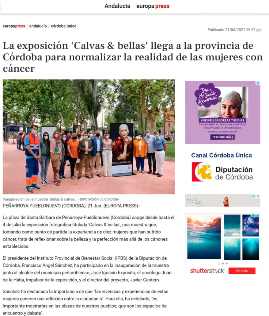 Europapress Presentación Peñarroya Calvas&Bellas con IPBS